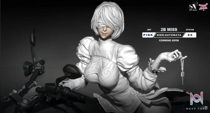 Aetheria Studio X SX Studio - 2B Motorcycle NieR:Automata resin statue Navy Toys anime figure