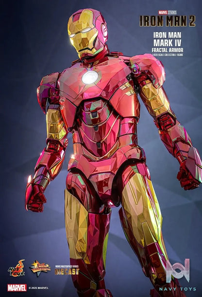 Hottoys – Marvel Iron Man 2 Iron Man Mark IV (Fractal Armor) 1/6th scale Collectible Figure MMS792D70 (Licensed)