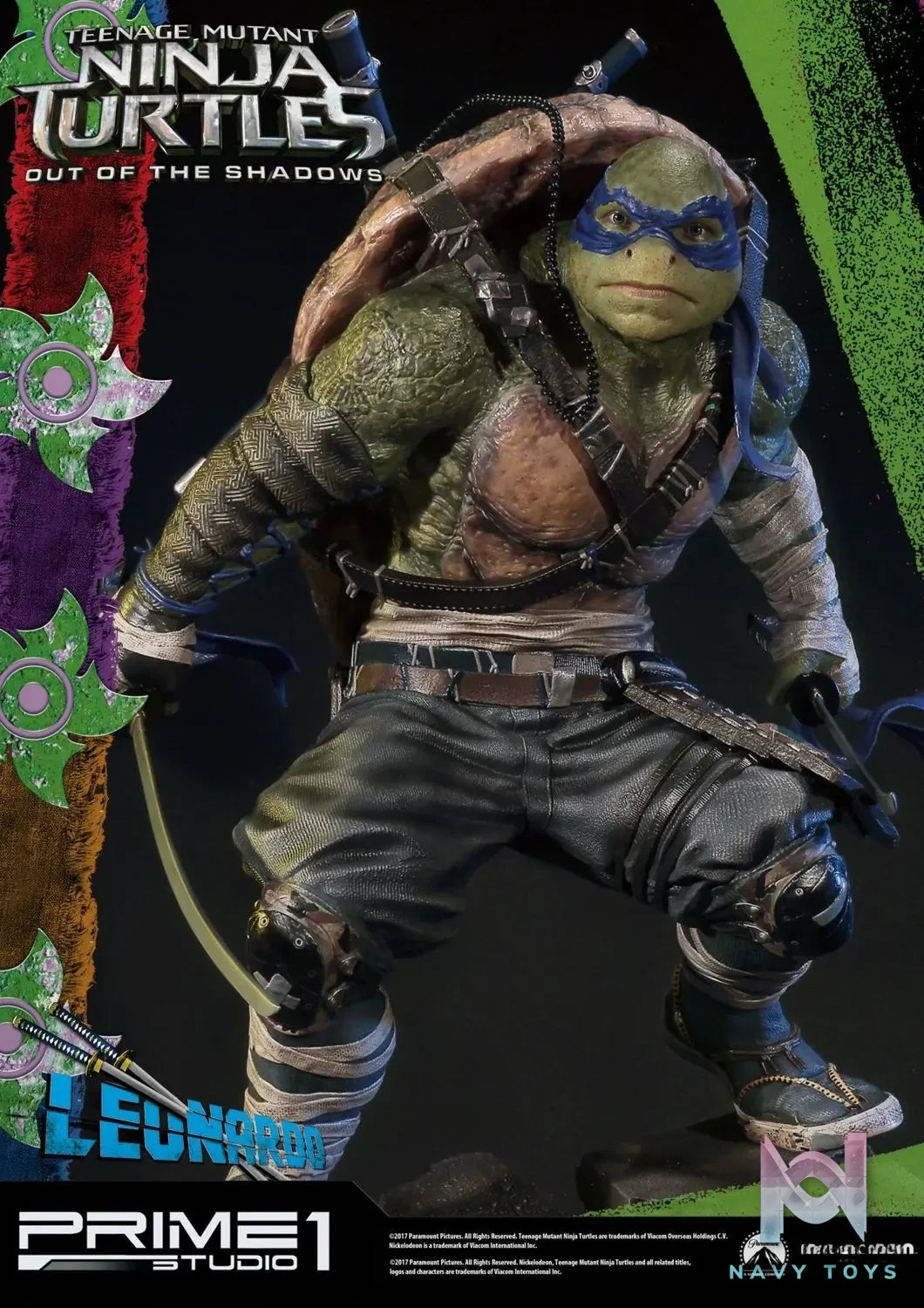 Prime 1 Studio – Premium Masterline Teenage Mutant Ninja Turtles: Out of the Shadows (Film) Leonardo PMTMNT-04 (Licensed)