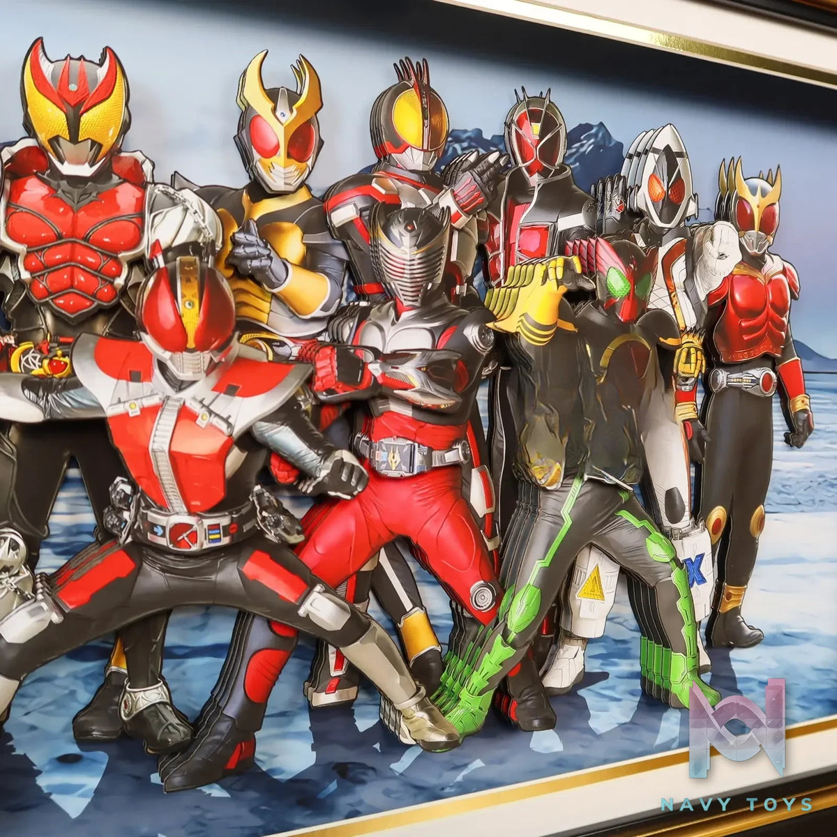 KALA HOME Studio – Kamen Rider Multiple Characters #02 3D Decorative Painting Kamen Rider