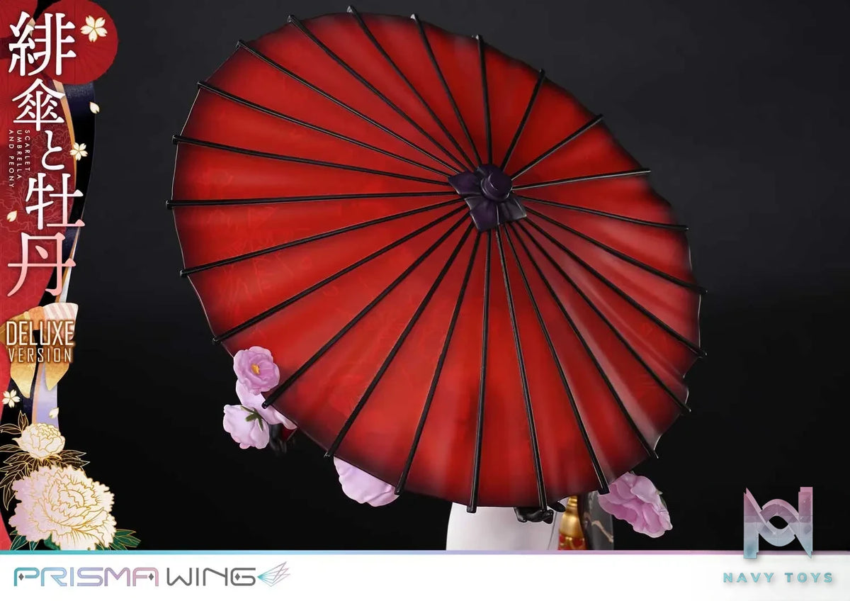Prime 1 Studio & PRISMA WING Collection – fuzichoco original Illustration Scarlet Umbrella and Peony 1/7 Scale Pre-Painted Figure PWFZCC-01P PWFZCC-01PDX (Licensed)