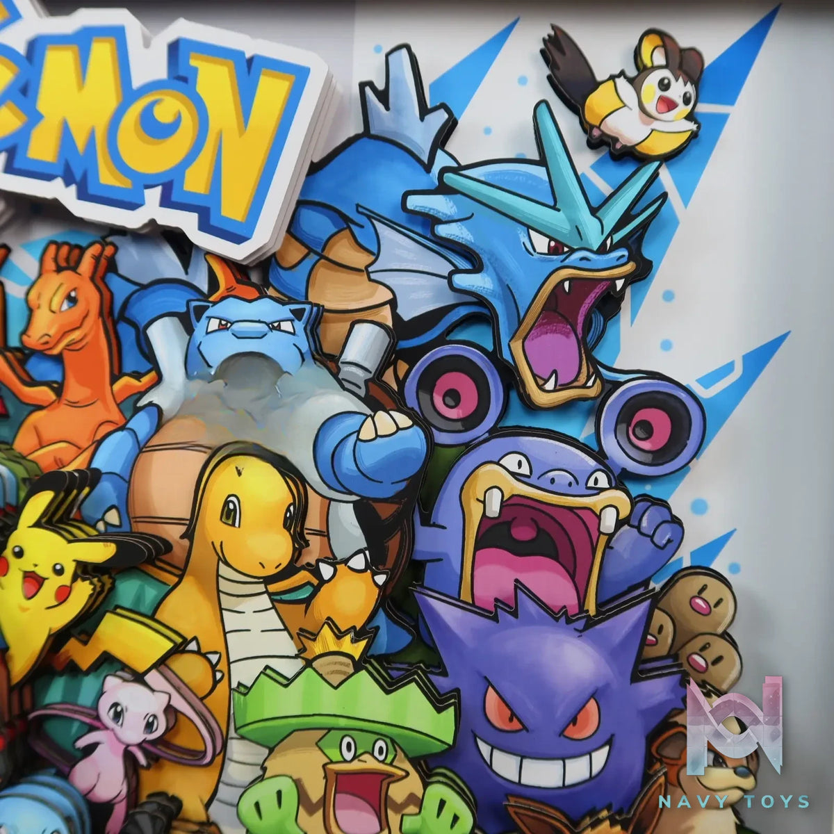 KALA HOME Studio – Pokémon Multiple Characters #04 3D Decorative Painting Pokémon