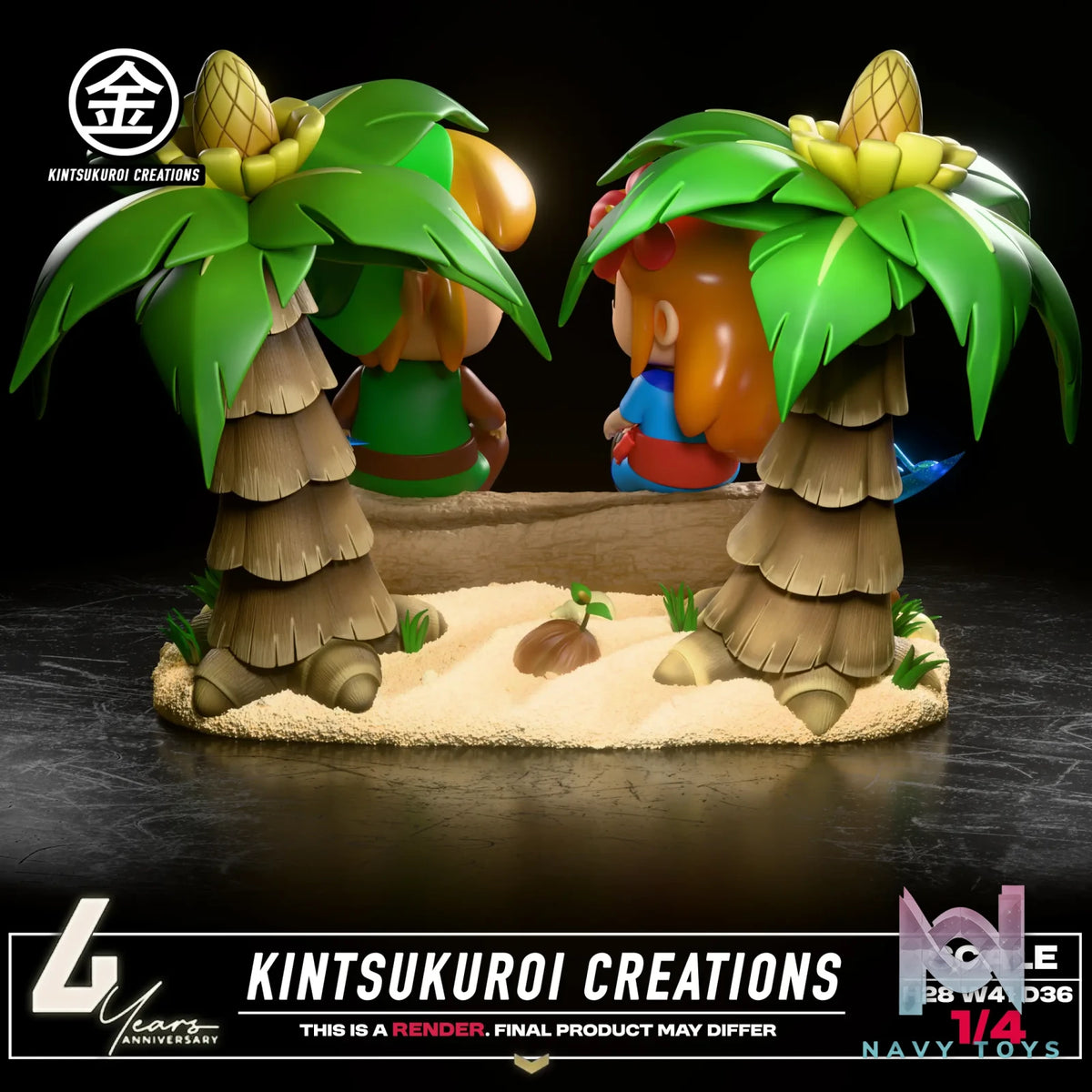 Kintsukuroi Creations Studio – The Legend of Zelda LINK AND MARIN 14 DIORAMA