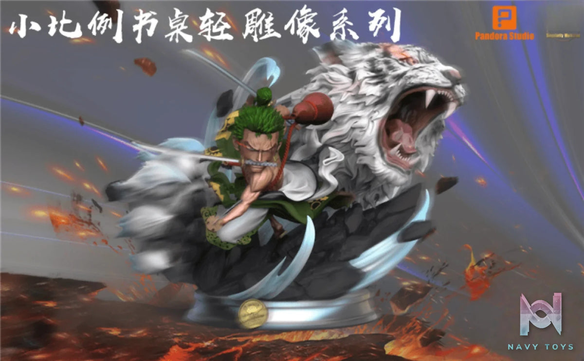 Pandora Studio X Singularity Studio – One Piece Roronoa Zoro with White Tiger