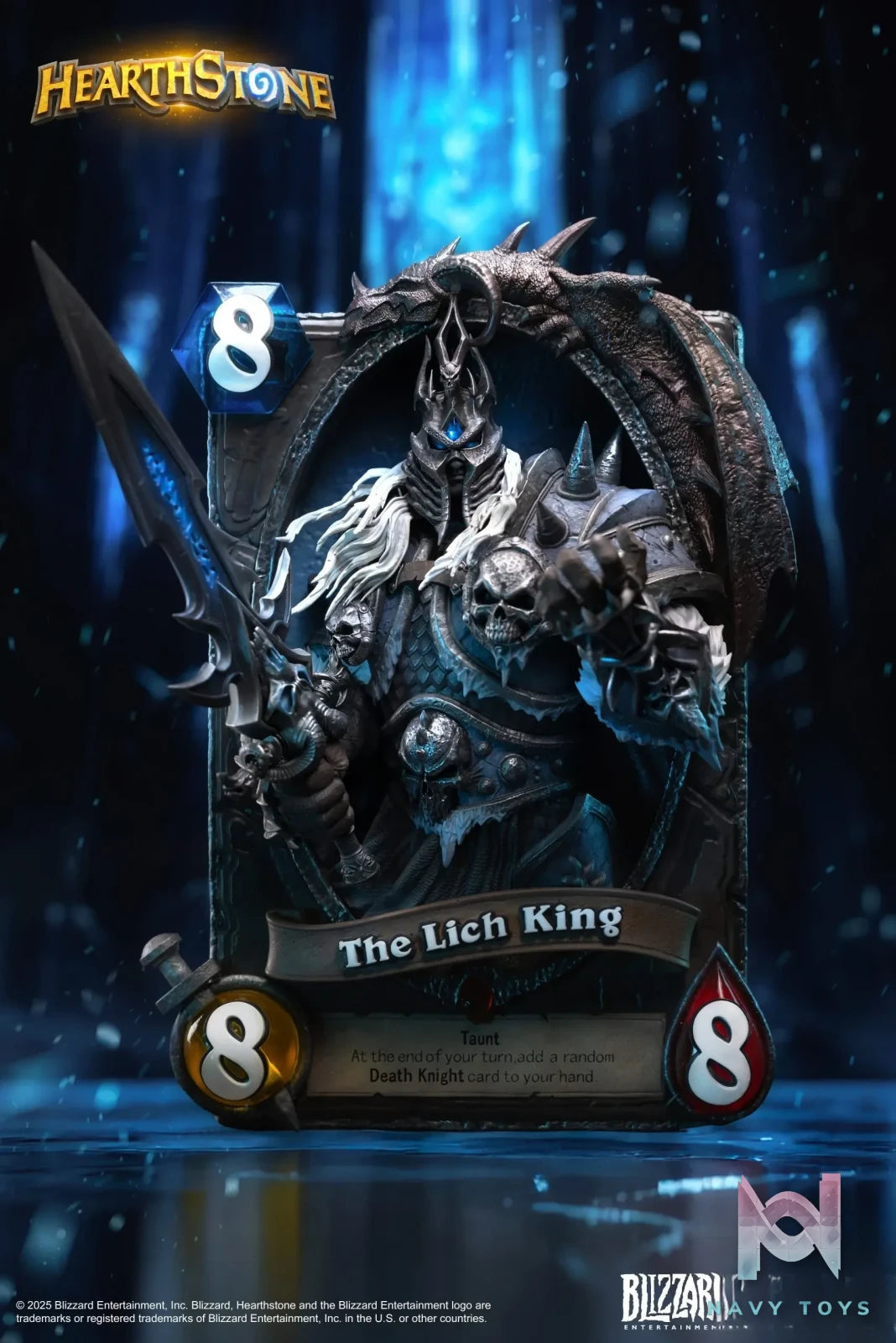 HEX Collectibles – Blizzard Official Licensed Hearthstone Lich King Card Art Statue HEXFRAME04 (Licensed)