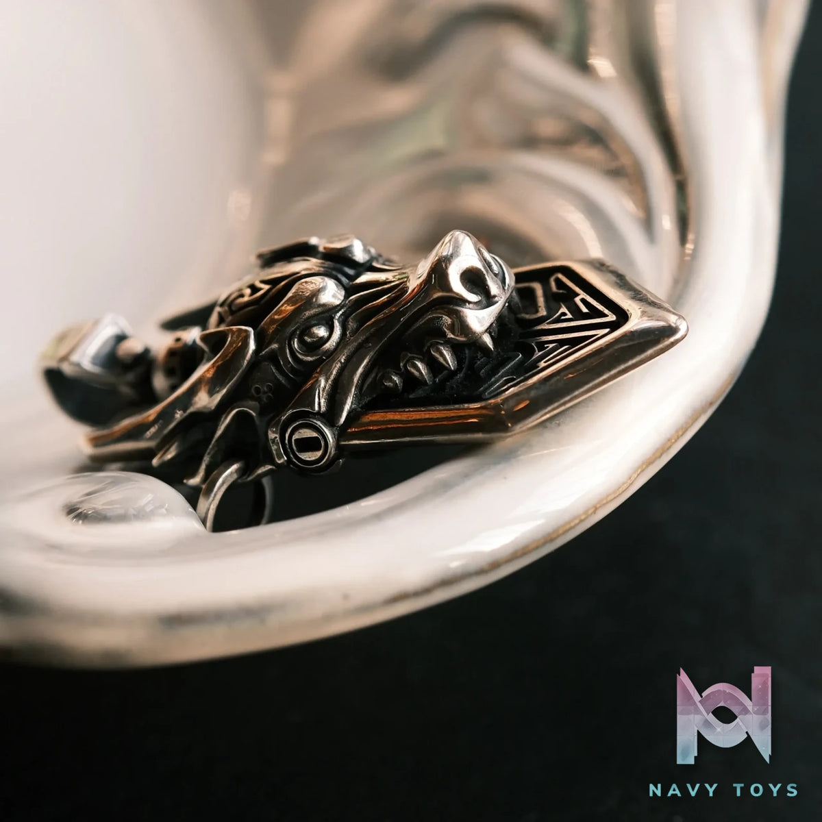 Raven Studio (silver jewelry) – Original Mechanical Yazi the Dragon’s Son Pendant Original