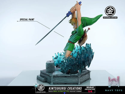 KINTSUKUROI CREATIONS Studio – The Legend of Zelda YOUNG LINK PULLING MASTER SWORD
