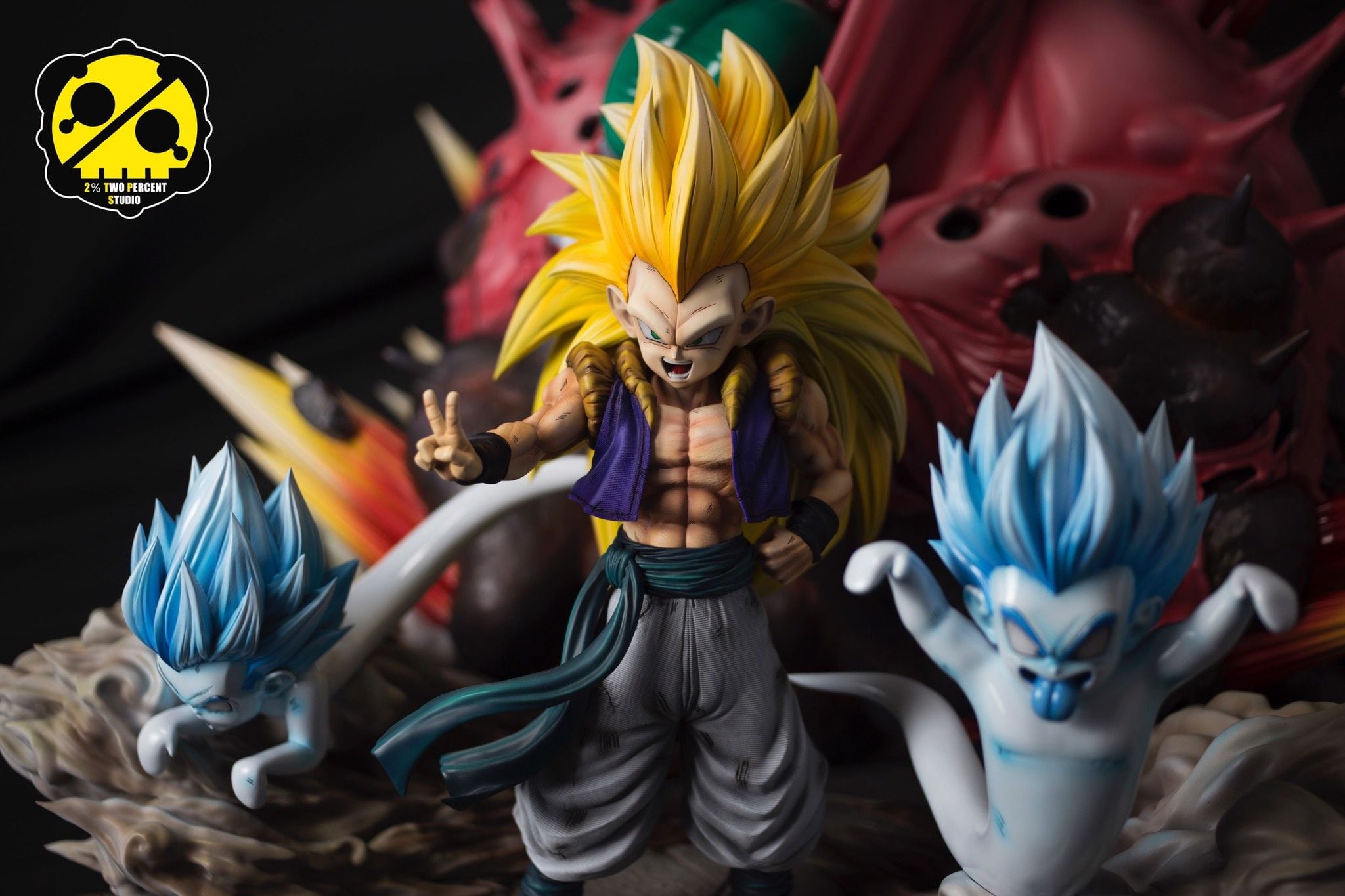 Gotenks - Dragonball - 2% Studio resin statue 2% Studio anime figure