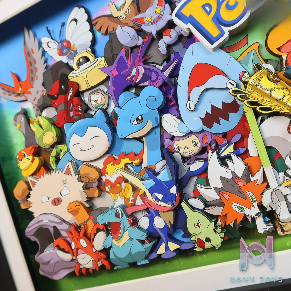 KALA HOME Studio – Pokémon Multiple Characters #01 3D Decorative Painting Pokémon