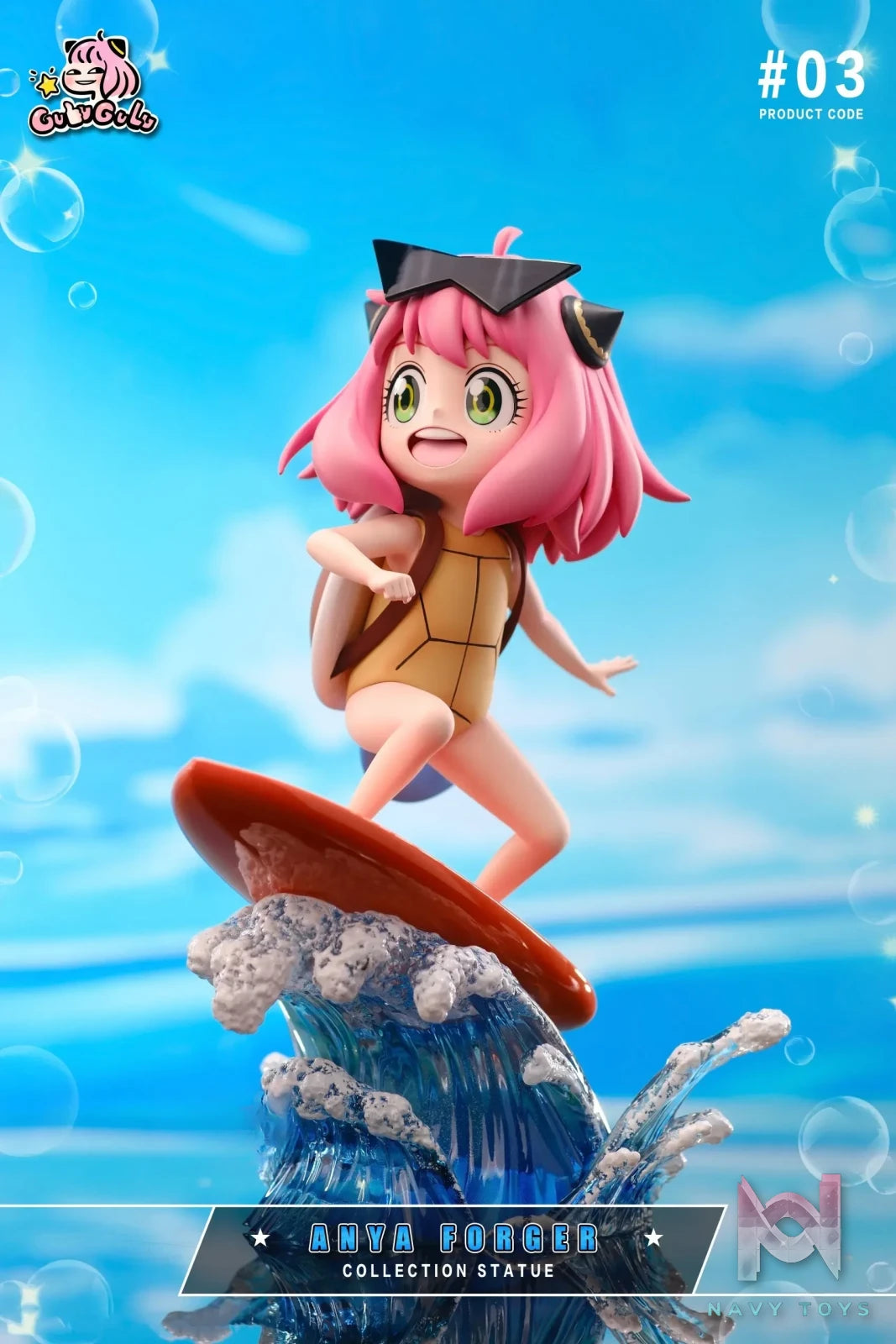 GULUGULU Studio – Spy x Family Pokemon Series Anya Forger COS Squirtle