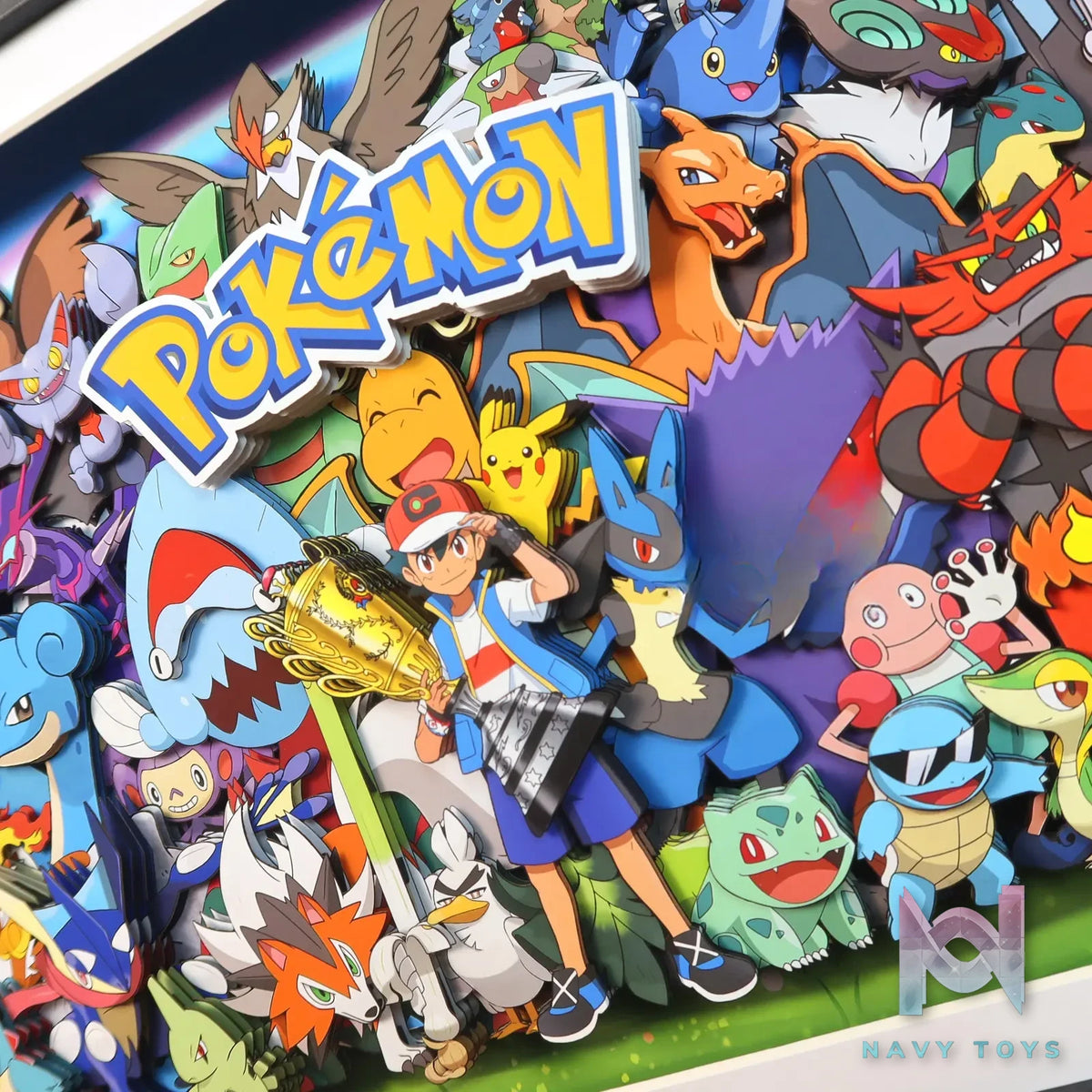 KALA HOME Studio – Pokémon Multiple Characters #01 3D Decorative Painting Pokémon