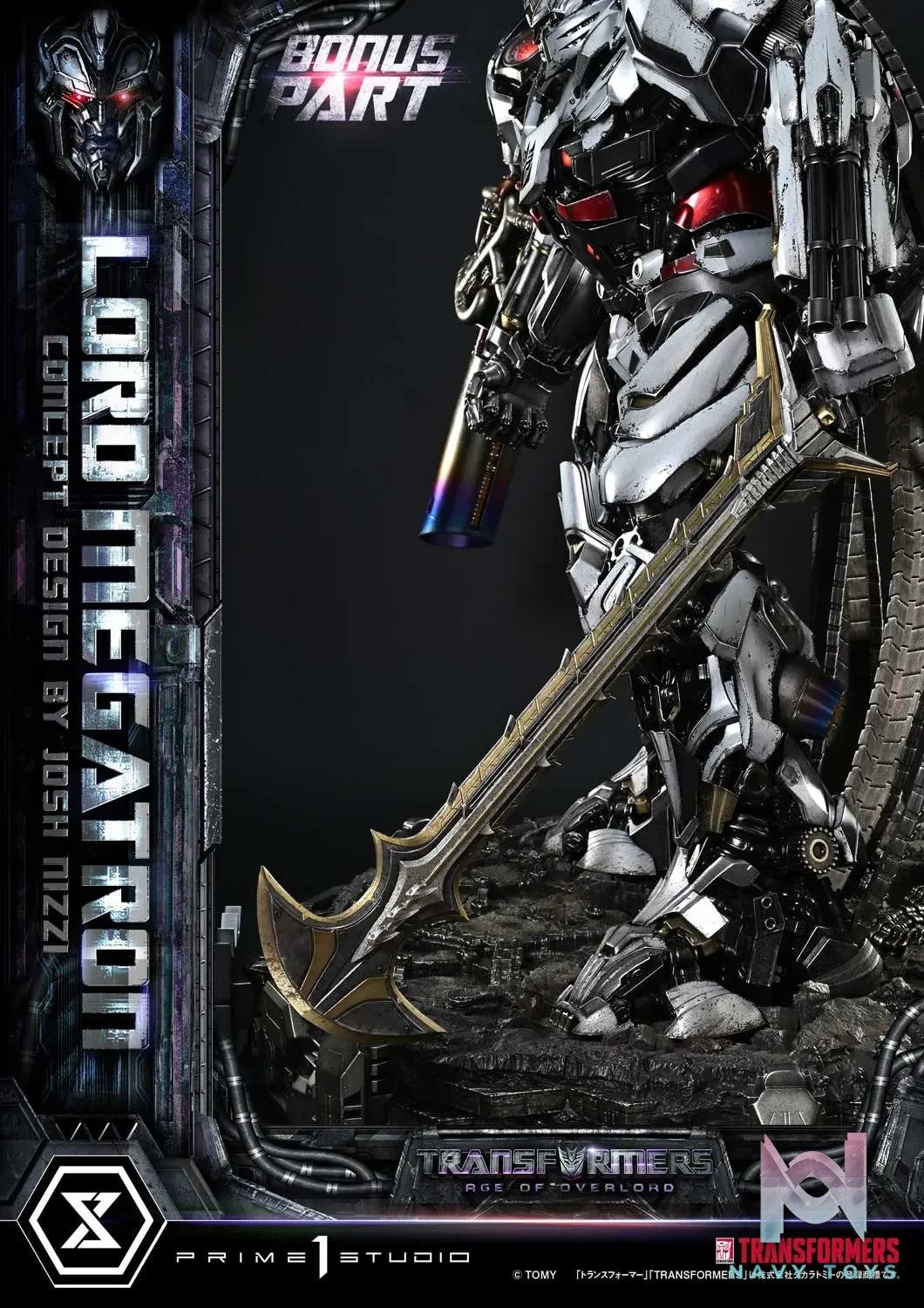 Prime 1 Studio – Museum Masterline Transformers Generations I Megatron Overlord (Design by Josh Nizzi) MMTFM-39 MMTFM-39S (Licensed)