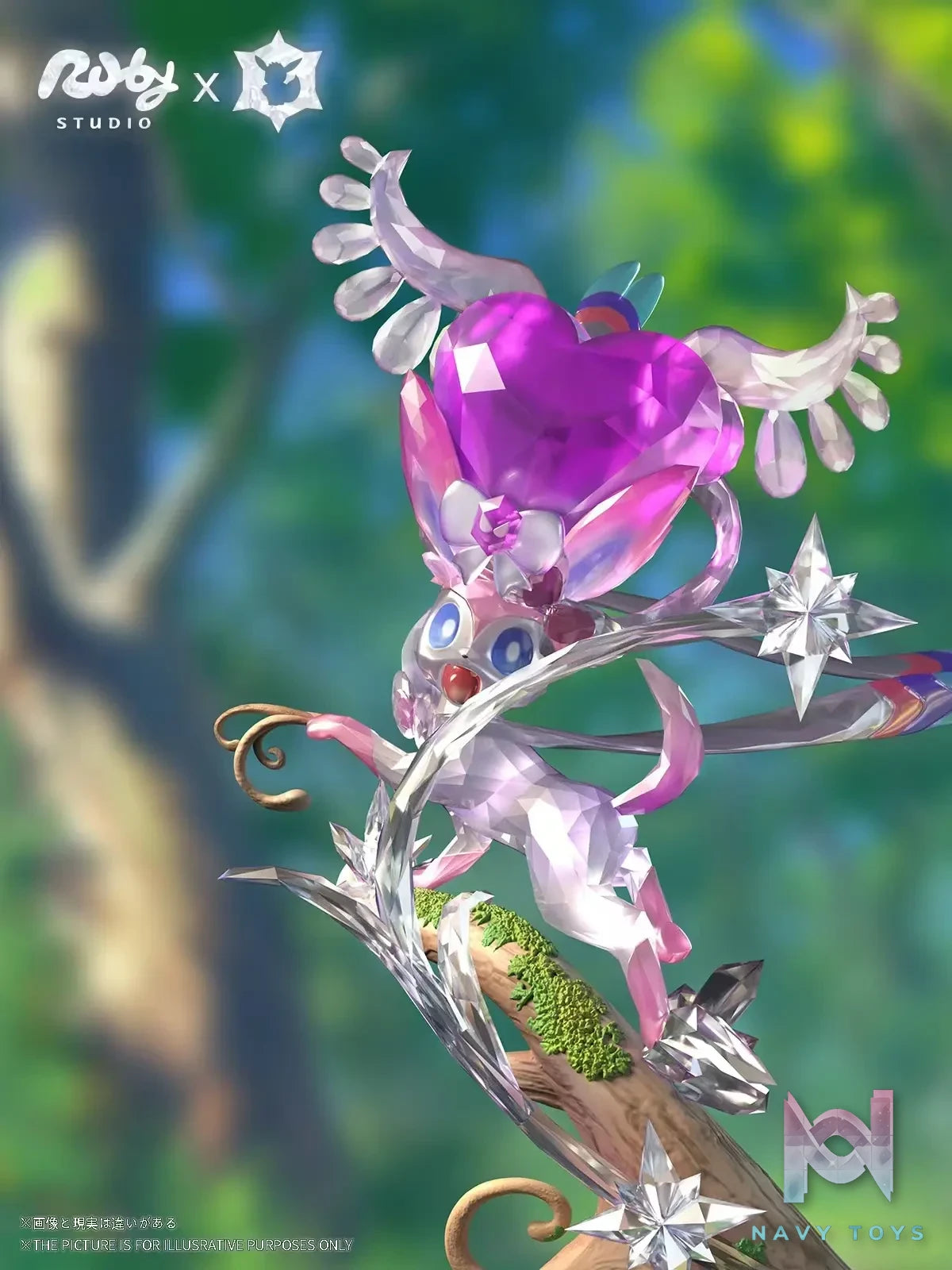 Ruby Studio – Pokémon Terastal Eevee Forest Eevee & Sylveon