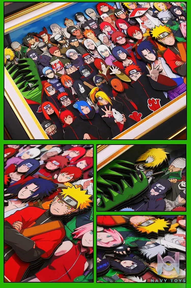 Yu Zhi Jiang Studio – Naruto Multiple Characters Series #1 3D Decorative Painting Naruto