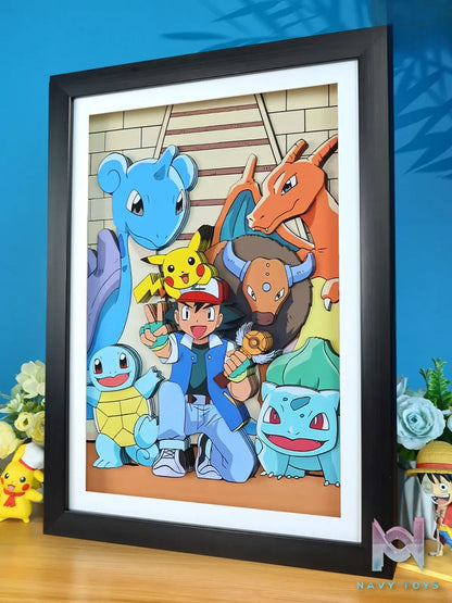 KALA HOME Studio – Pokémon Multiple Characters #12 3D Decorative Painting Pokémon