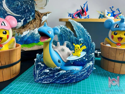 Po Ke Studio – Pokémon Lapras Surf Pikachu