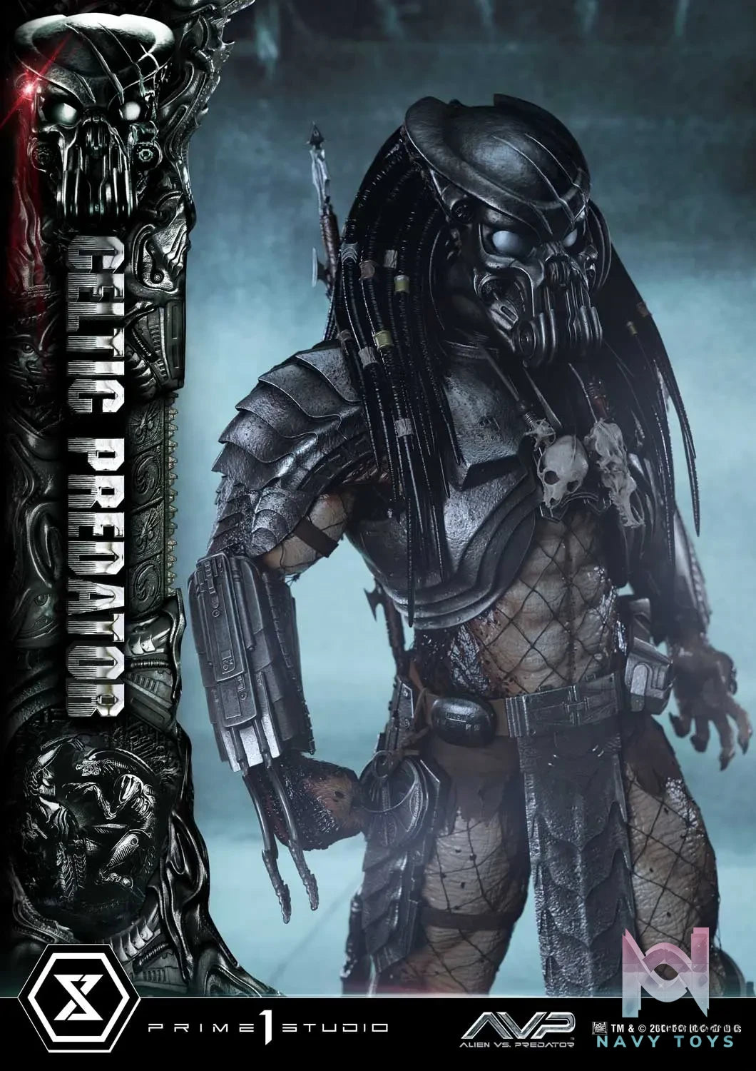 Prime 1 Studio Museum Masterline Alien vs. Predator Celtic Predator MMPR-05 MMPR-05S