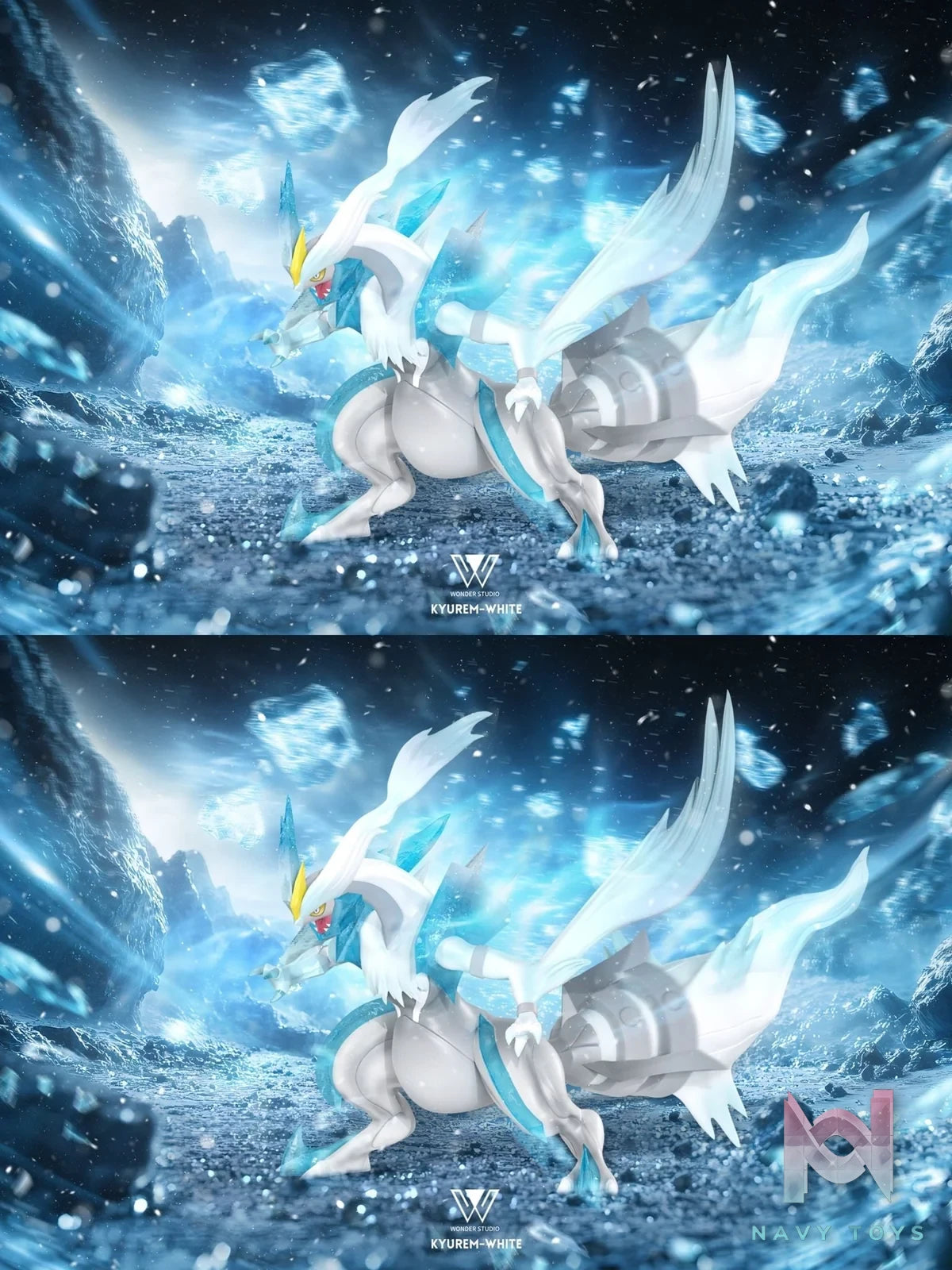 Black and White Kyurem - Pokemon - Wonder Studio resin statue Wonder Studio anime figure