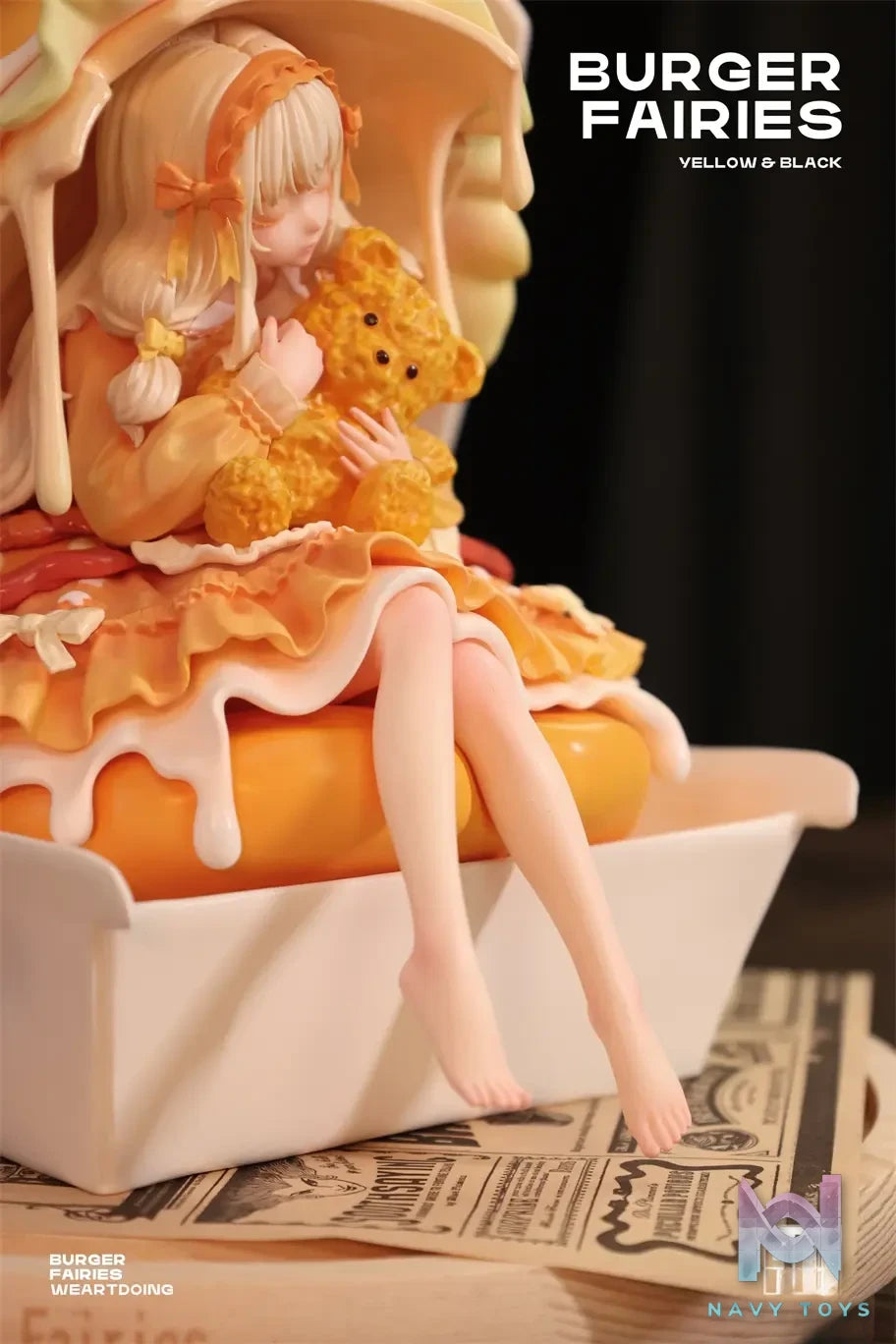 WeArtDoing Studio – Original The Sleeping Beauty-Burger Fairies- Yellow & The Sleeping Beauty-Burger Fairies-Black (Licensed)