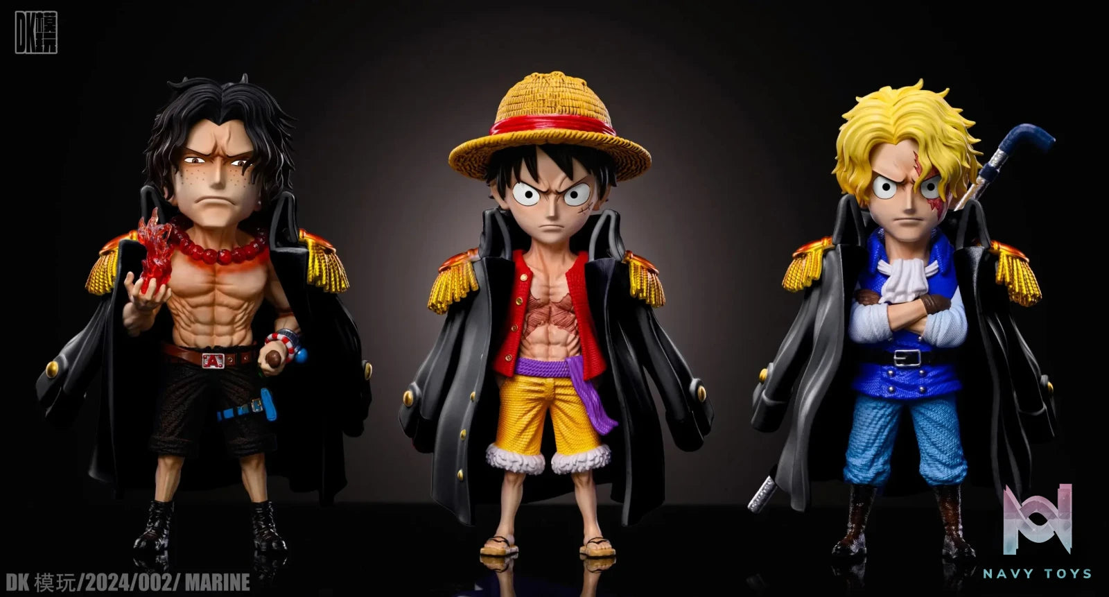 DK Studio – One Piece Luffy & Ace & Sabo