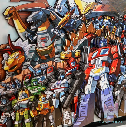 KALA HOME Studio – Transformers Multiple Characters #01 3D Decorative Painting Transformers