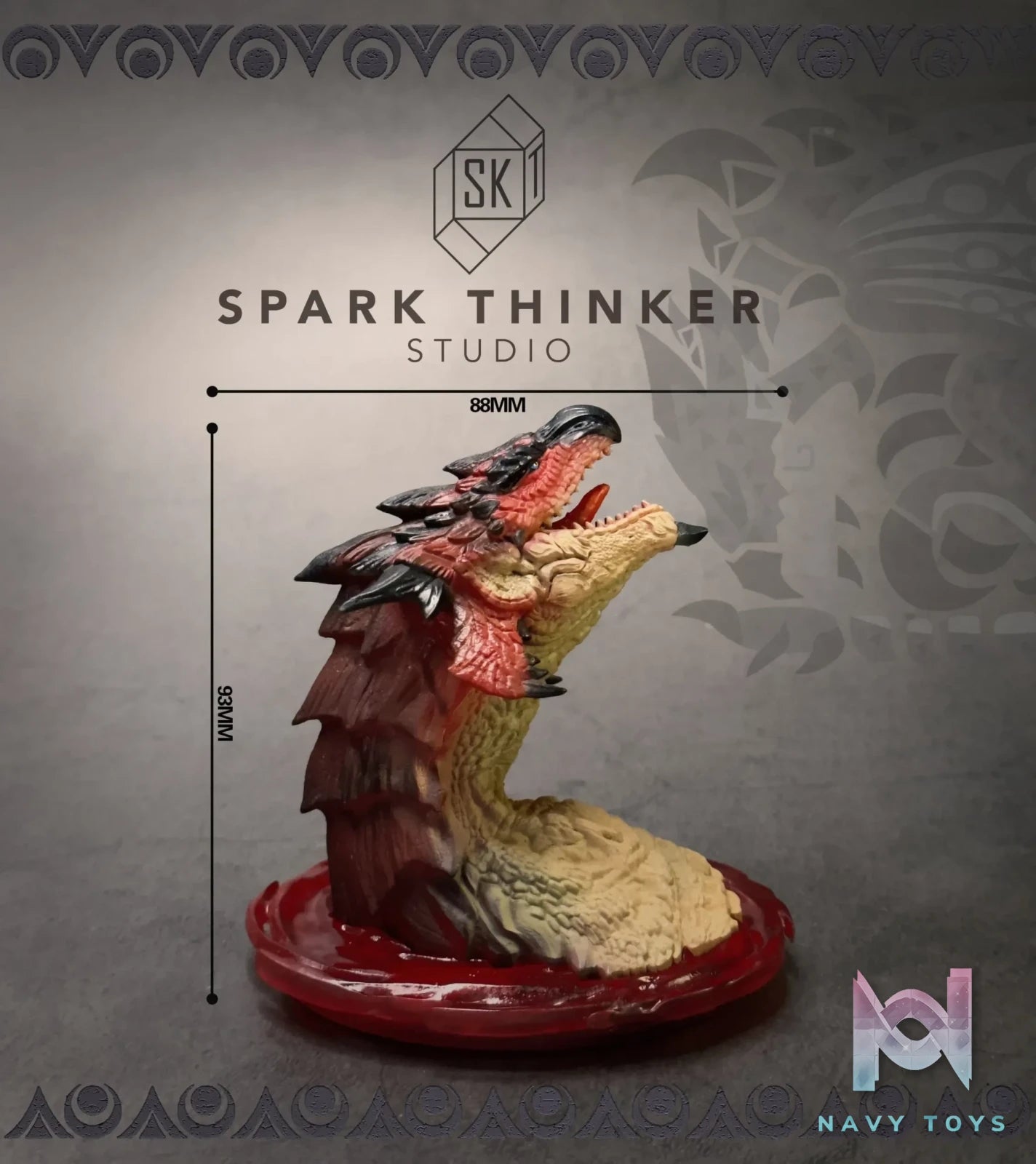 Spark Thinker Studio – Monster Hunter Small Scale Head Statue #1