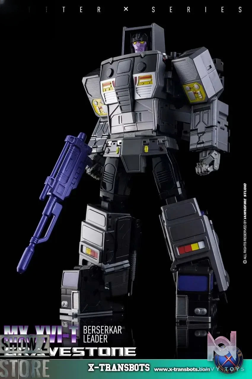X-Transbots Studio – MX-12T Gravestone Motormaster Youth Version x MX-12B Trailer for MX-12A Gravestone Motormaster w/MX-12C Accessory Pack Transformers