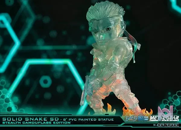 First 4 Figures – Metal Gear Solid – Solid Snake SD 8″ PVC Painted statue (Licensed)
