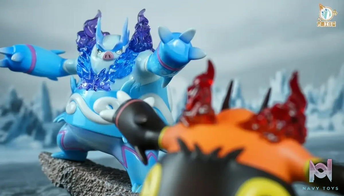Sugar Cube Studio – Snow Color Emboar Evolution Set Pokémon