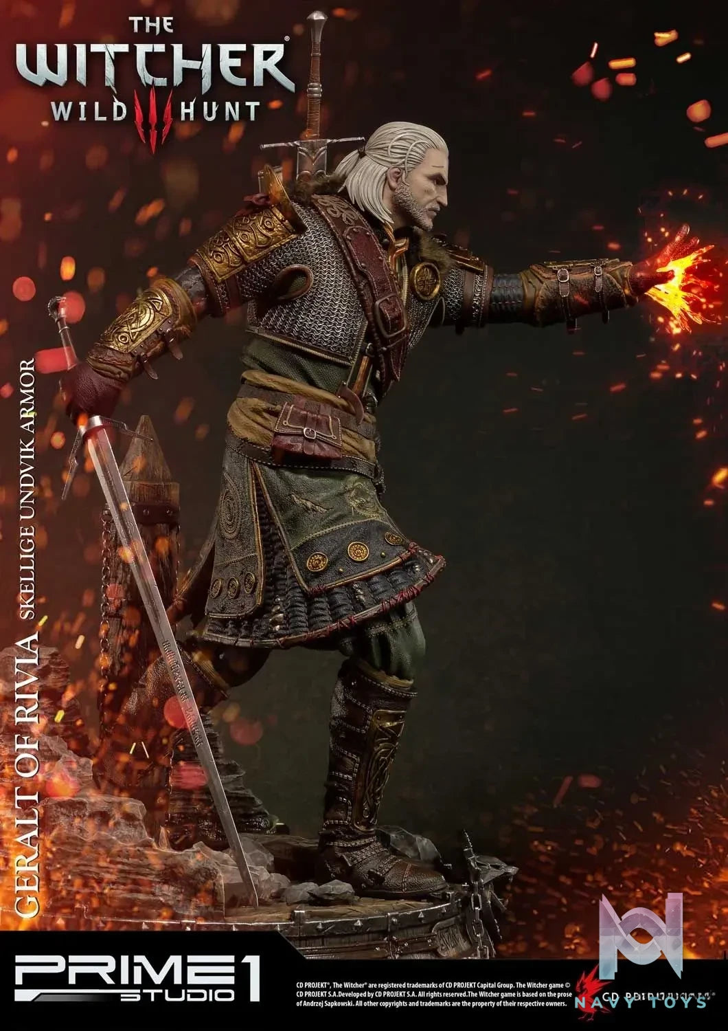 Prime 1 Studio – Premium Masterline The Witcher 3: Wild Hunt Geralt of Rivia Skellige Undvik Armor PMW3-07 PMW3-07EX (Licensed)