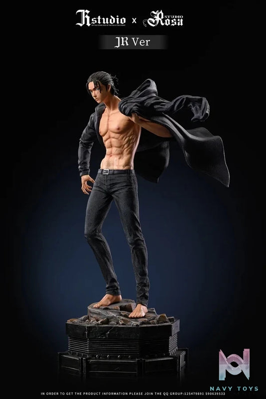 JR Studio & Rosa Studio - Attack on Titan Eren Jaeger resin statue Navy Toys anime figure