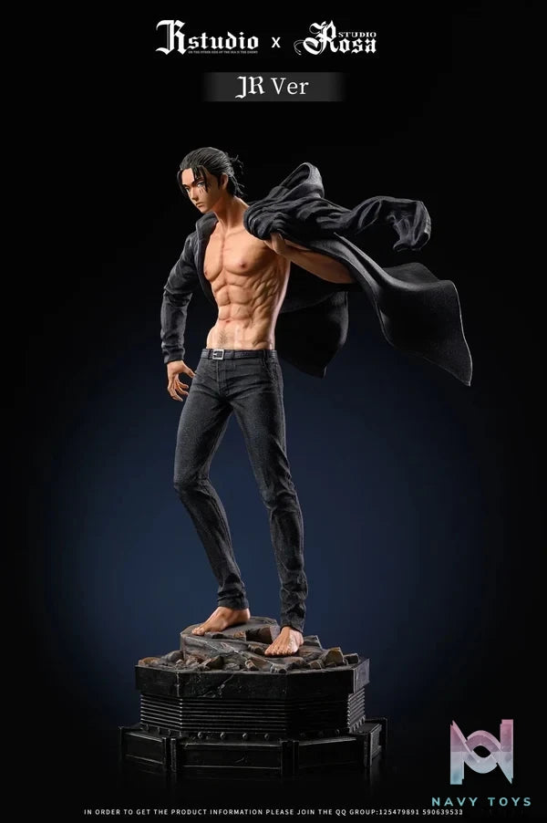 JR Studio & Rosa Studio - Attack on Titan Eren Jaeger resin statue Navy Toys anime figure