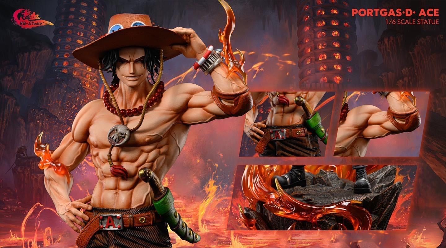 Portgas D. Ace resin statue hb studio anime figure