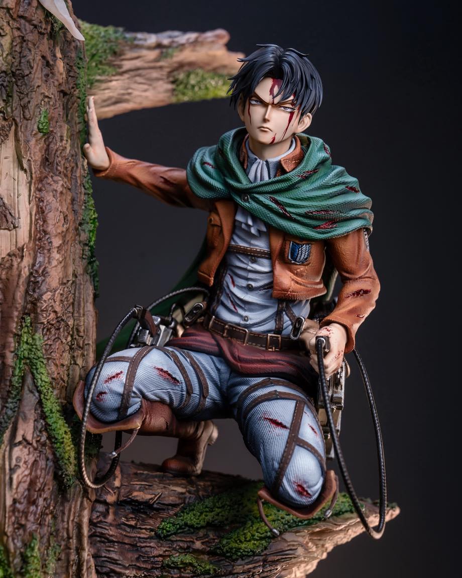 Levi Ackerman & Erwin Smith resin statue Hertz studio anime figure
