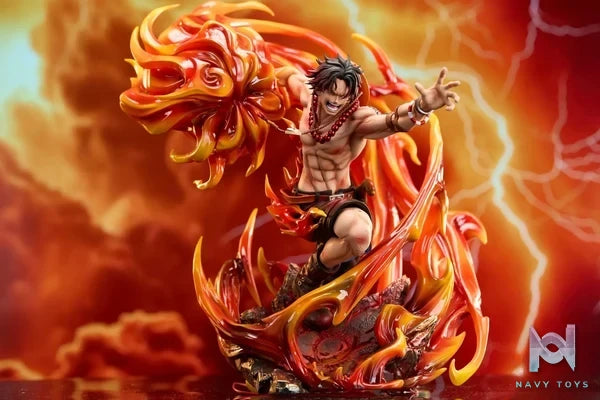 Fast Studio - One Piece Fire Fist Portgas D. Ace resin statue Navy Toys anime figure