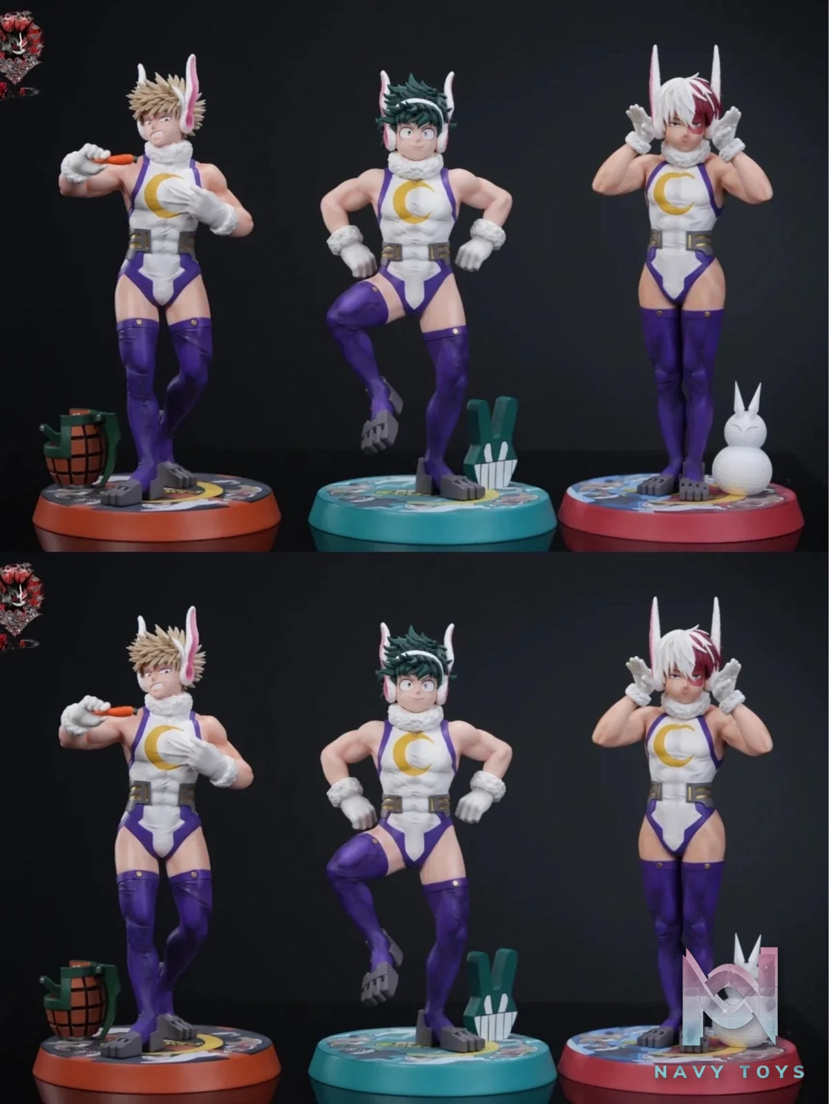 Midoriya Izuku/Bakugou Katsuki/Todoroki Shoto Cosplay Bunny - My Hero Academia - Weare A Design resin statue Weare a Design Studio anime figure
