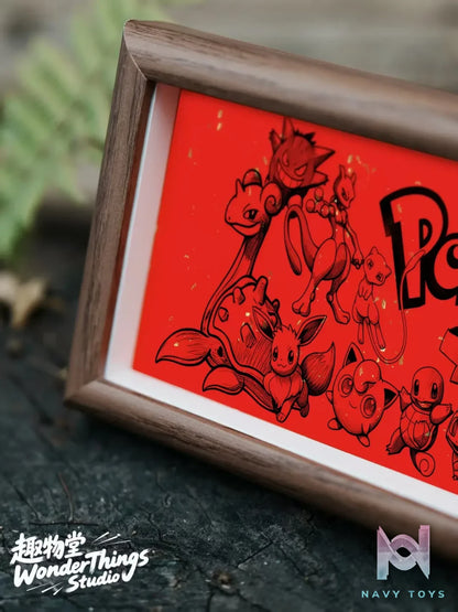 Wonder Things Studio – Pokémon Chinese Style Decorative Painting