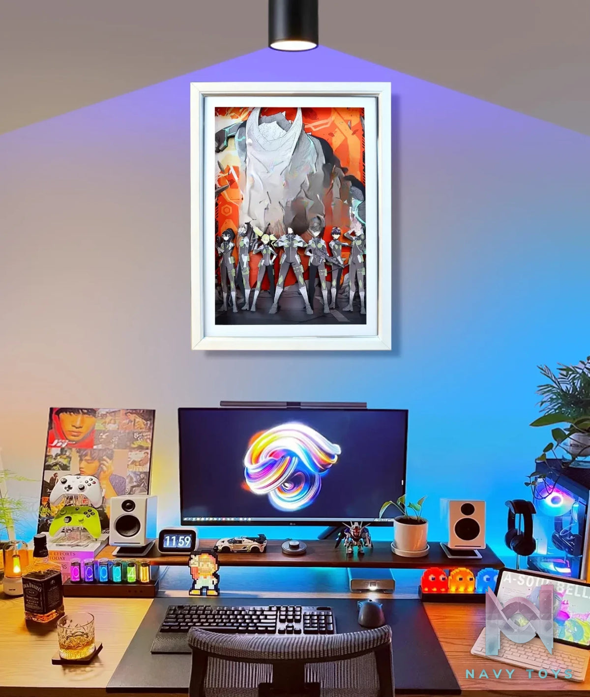 KALA HOME Studio – Kaiju No. 8 Multiple Characters 3D Decorative Painting Kaiju No.8