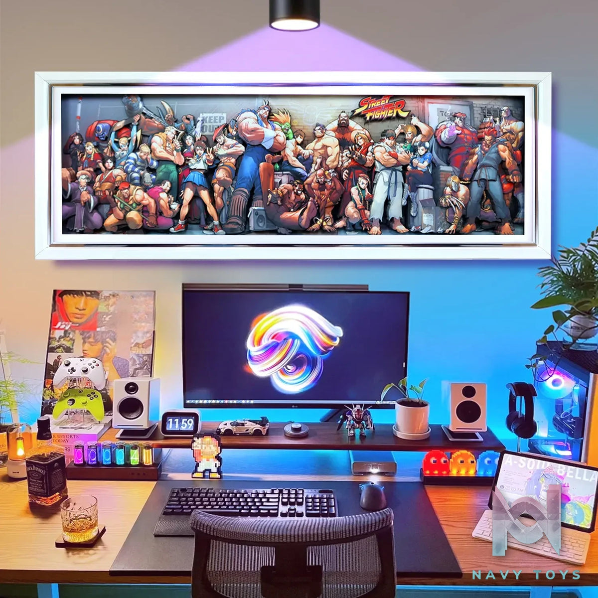 KALA HOME Studio – Street Fighter Multiple Characters #01 3D Decorative Painting Street Fighter