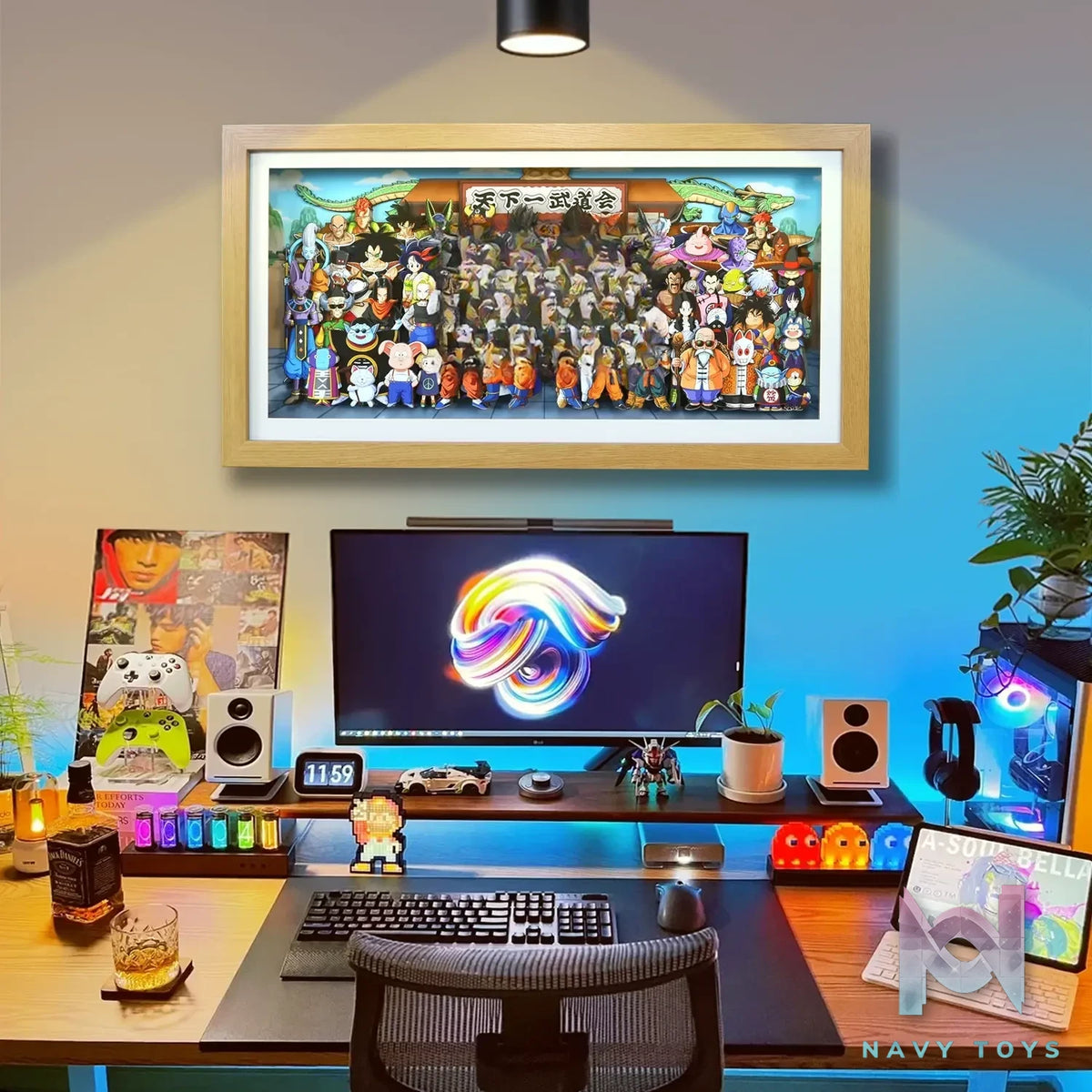 KALA HOME Studio – Dragon Ball Multiple Characters #02 3D Decorative Painting Dragon Ball