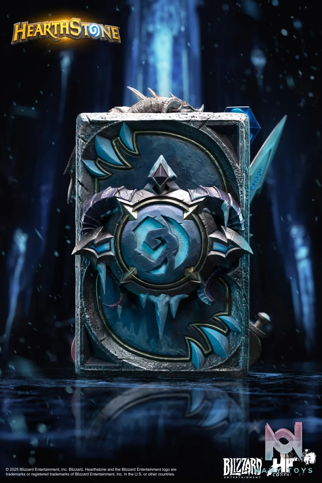HEX Collectibles – Blizzard Official Licensed Hearthstone Lich King Card Art Statue HEXFRAME04 (Licensed)