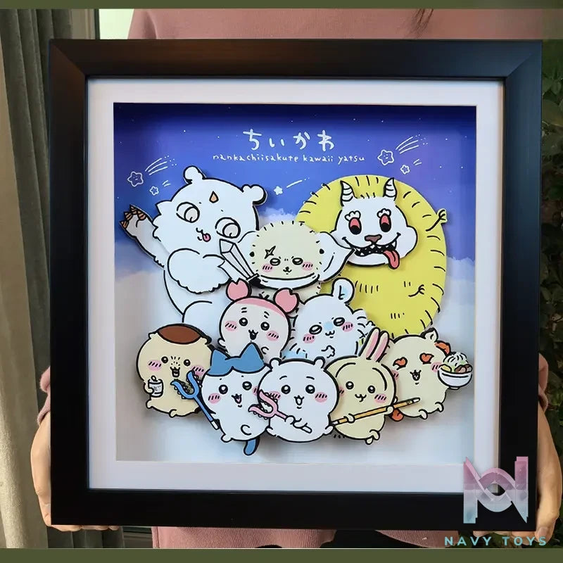 KALA HOME Studio – Chiikawa Multiple Characters 3D Decorative Painting Chiikawa