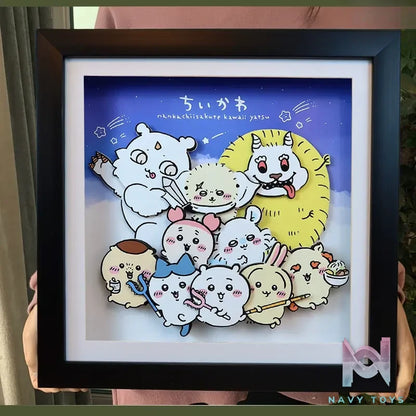 KALA HOME Studio – Chiikawa Multiple Characters 3D Decorative Painting Chiikawa