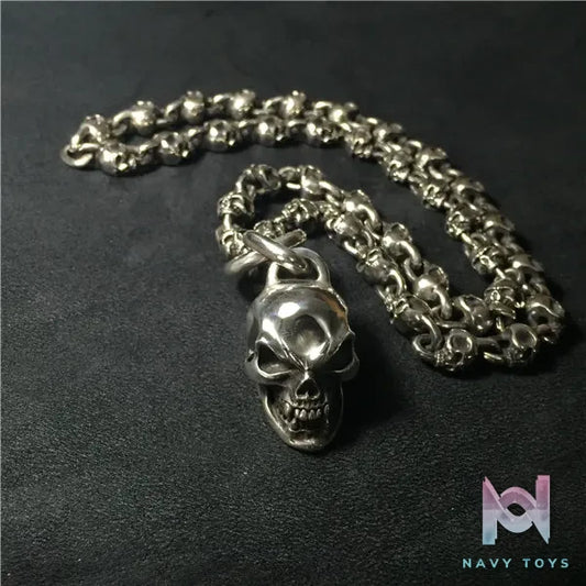 Raven Studio (silver jewelry) – Exclusive Design Small Skull Trophy Necklace Original