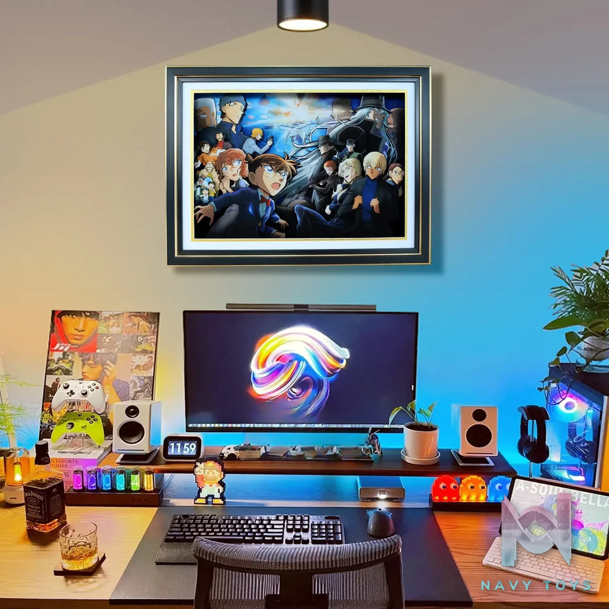 KALA HOME Studio – Detective Conan Multiple Characters #06 3D Decorative Painting Detective Conan