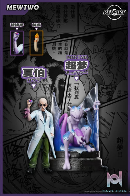 Red Art Studio – PokéSpe Blaine X Mewtwo Pokémon