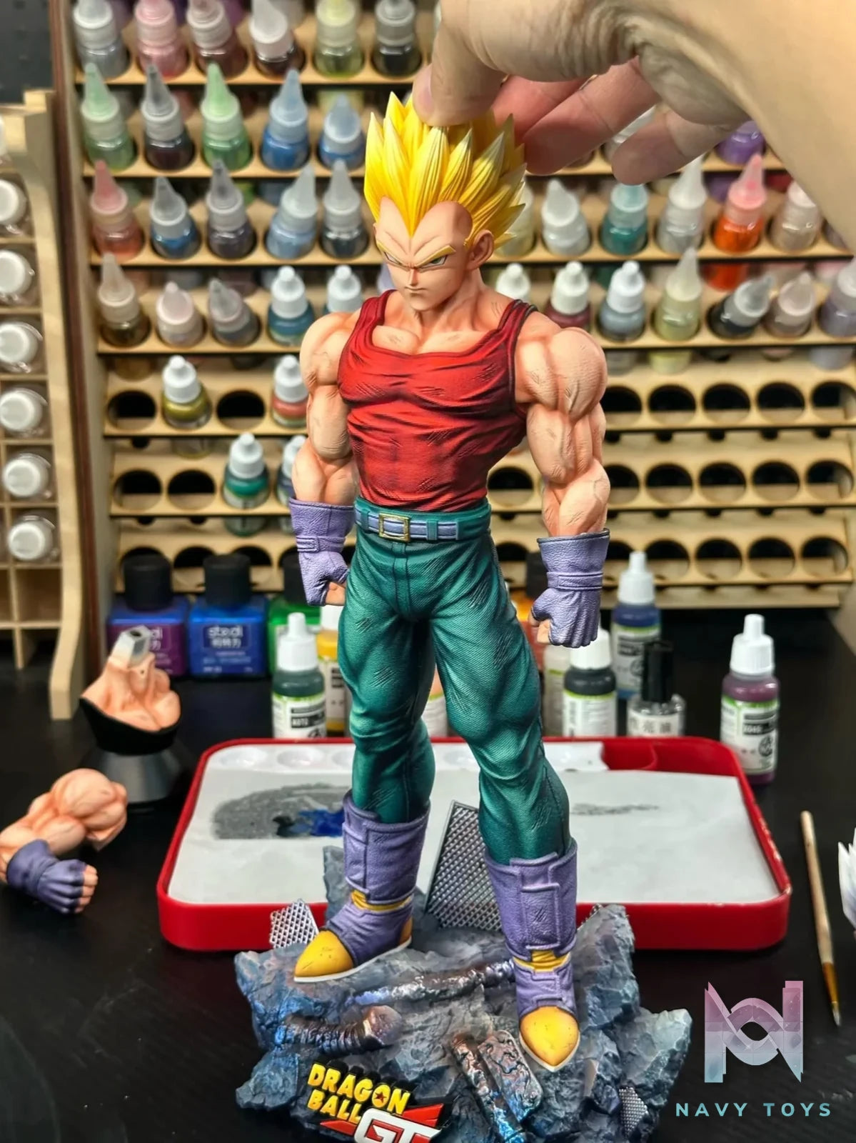 Li Zi Studio - GT Vegeta Dragon Ball resin statue Navy Toys anime figure
