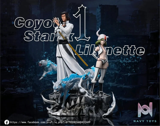 WW Studio - BLEACH Coyote Starrk & Lilynette Gingerbuck resin statue Navy Toys anime figure
