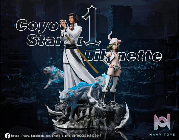 WW Studio - BLEACH Coyote Starrk & Lilynette Gingerbuck resin statue Navy Toys anime figure