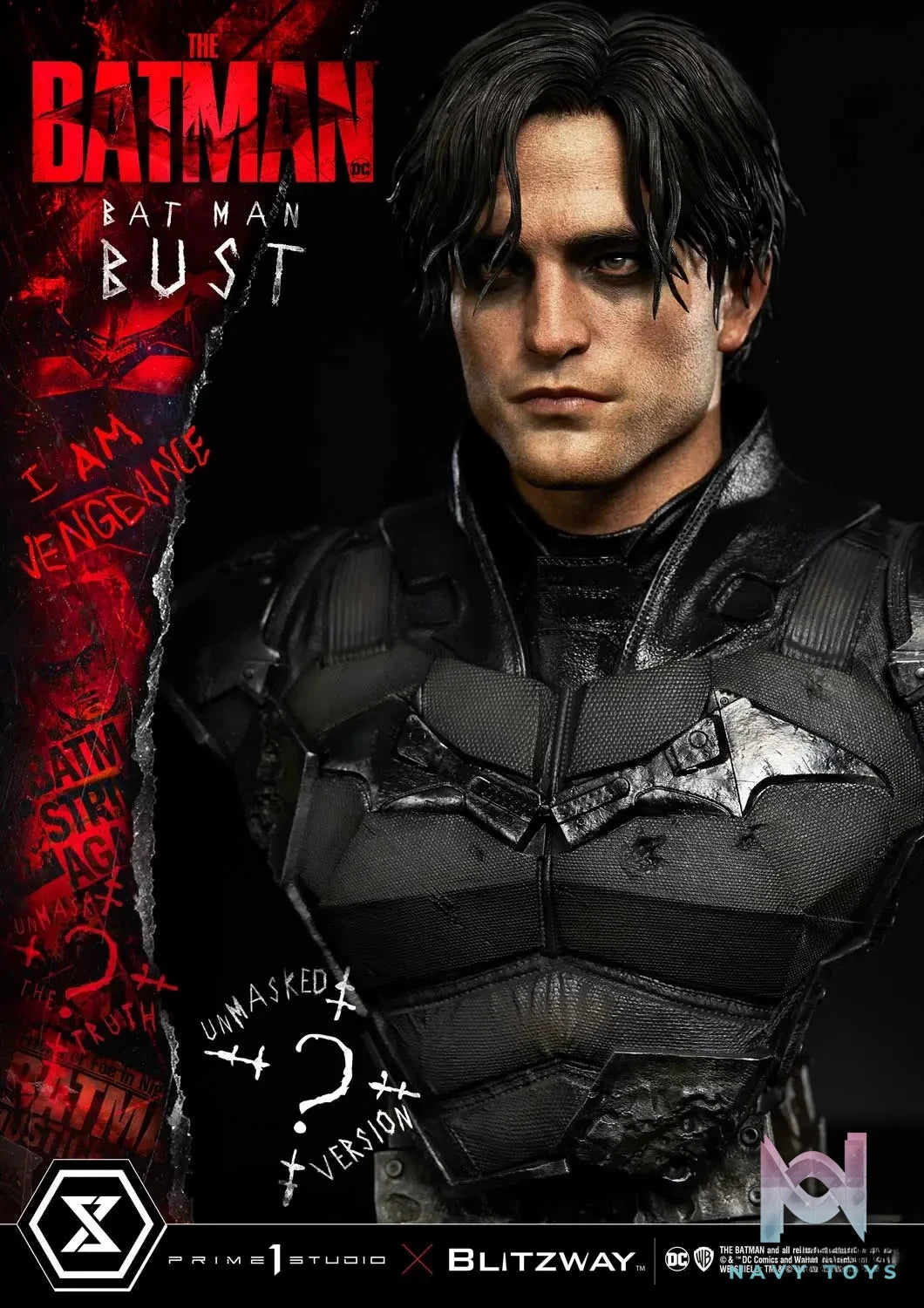Prime 1 Studio – Premium Bust The Batman (Film) The Batman PBDC-09 PBDC-10 (Licensed)